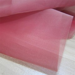 silk organza fabric red color yarn dyed
