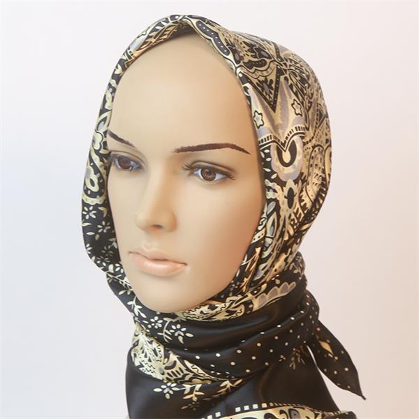 antique paisley design promotional cheap square silk scarves (2)