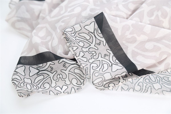 digital print silk feel ladies chiffon shawl wrap (2)