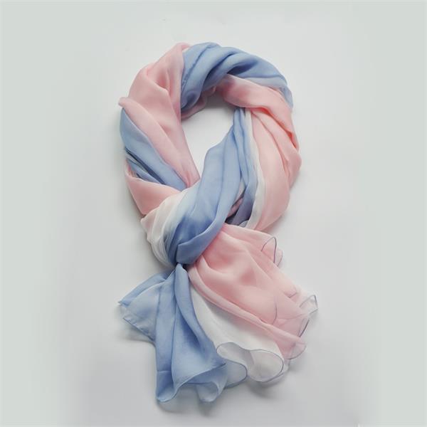 ombre long silk chiffon scarf (10)
