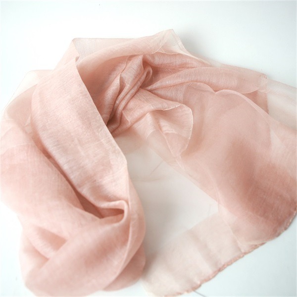 raw silk scarf shawl solid dyed silk wool mixed (5)
