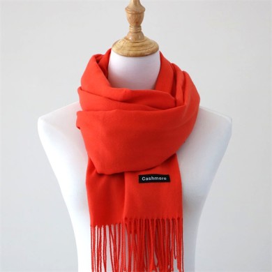 red cashmere feel scarf (1)