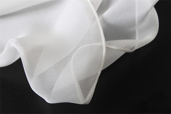 silk chiffon white silk scarf (3)
